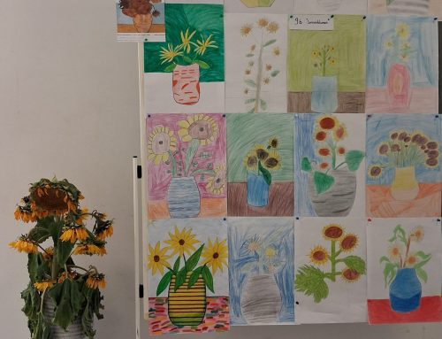 Van Goghs Sonnenblumen – kreativ gestaltet von der Klasse 9b